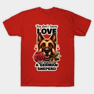 German Shepherd Valentine's day T-Shirt